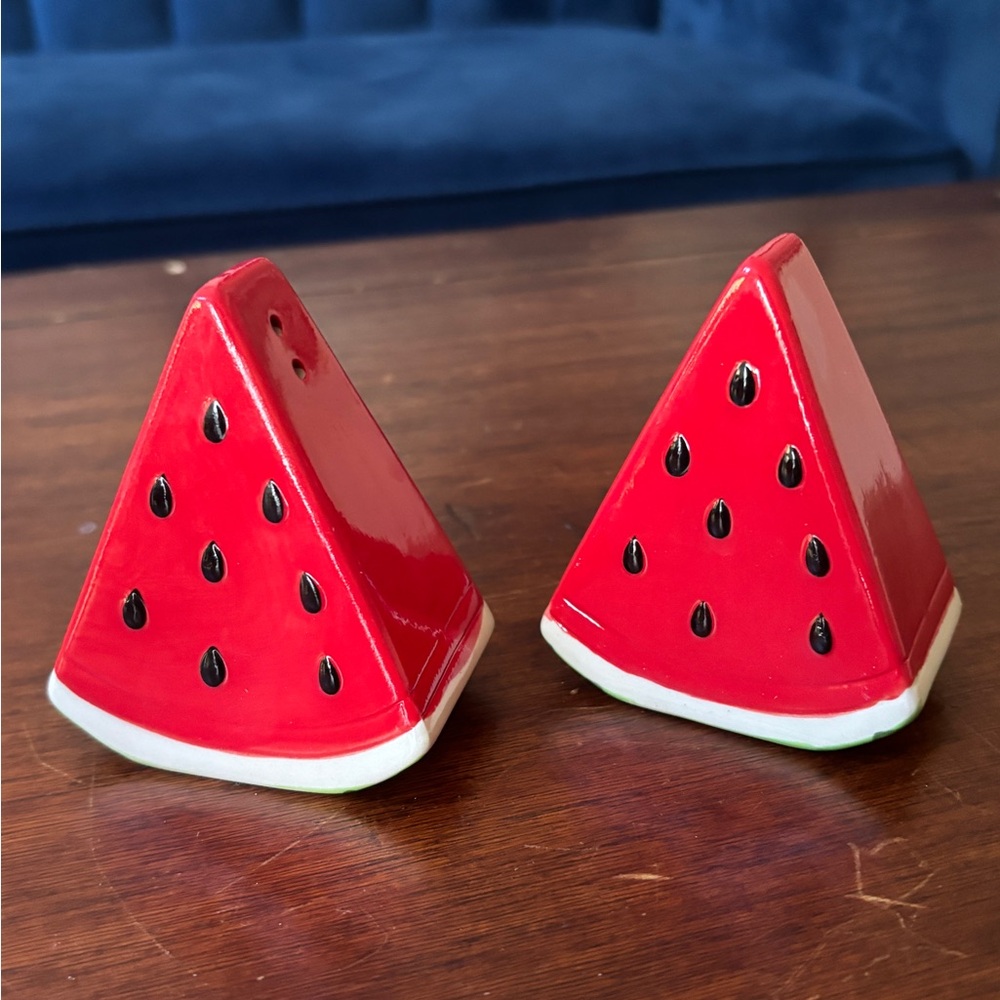 Watermelon Salt and Pepper Shakers
